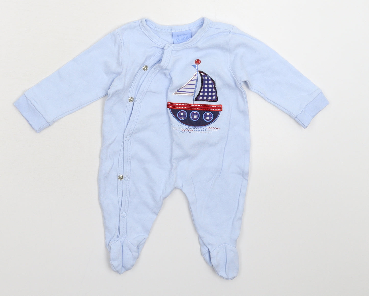 Bebe Bonito Baby Blue   Babygrow One-Piece Size 0-3 Months