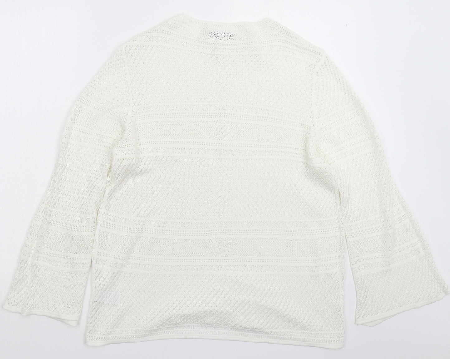 NEXT Womens White  Knit Pullover Jumper Size 20