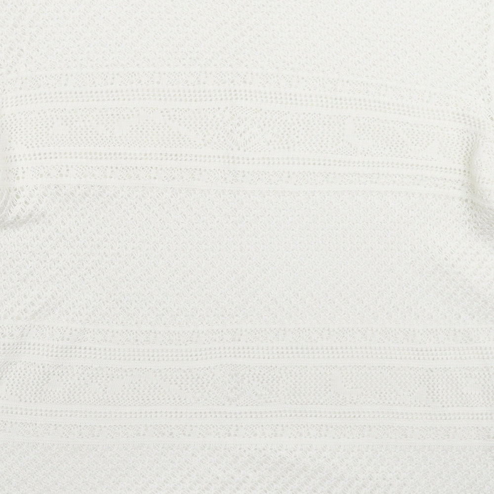 NEXT Womens White  Knit Pullover Jumper Size 20