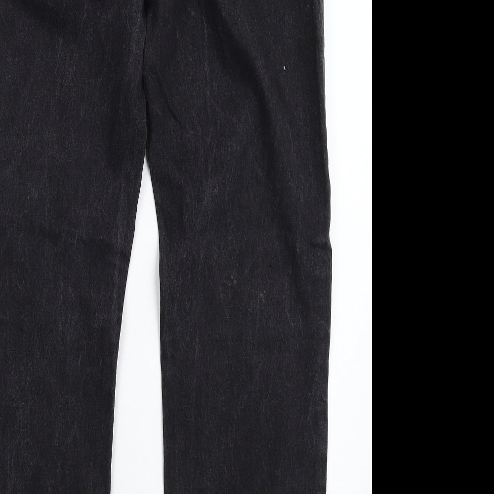 Pierre Cardin Mens Black  Denim Straight Jeans Size 32 L30 in