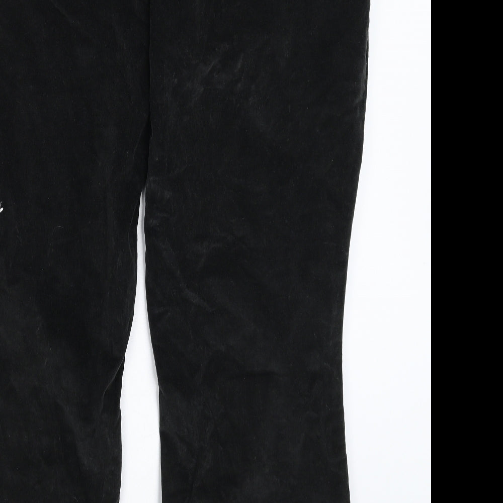 Maine Womens Black  Corduroy Trousers  Size 22 L27 in