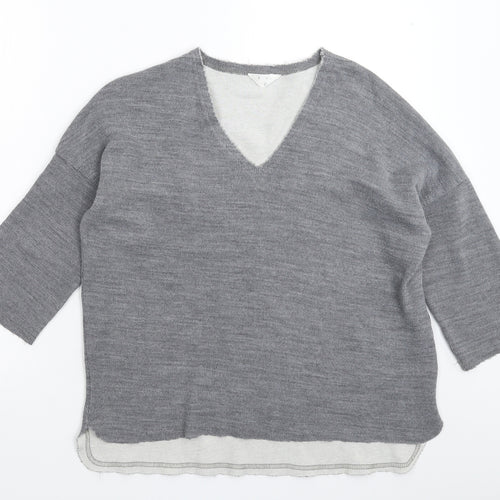 Zara Womens Grey  Knit Pullover Jumper Size M