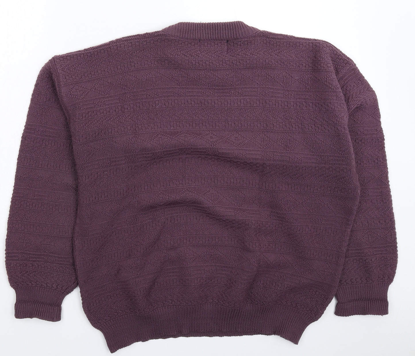 Ben Sherman Mens Grey  Knit Pullover Jumper Size L