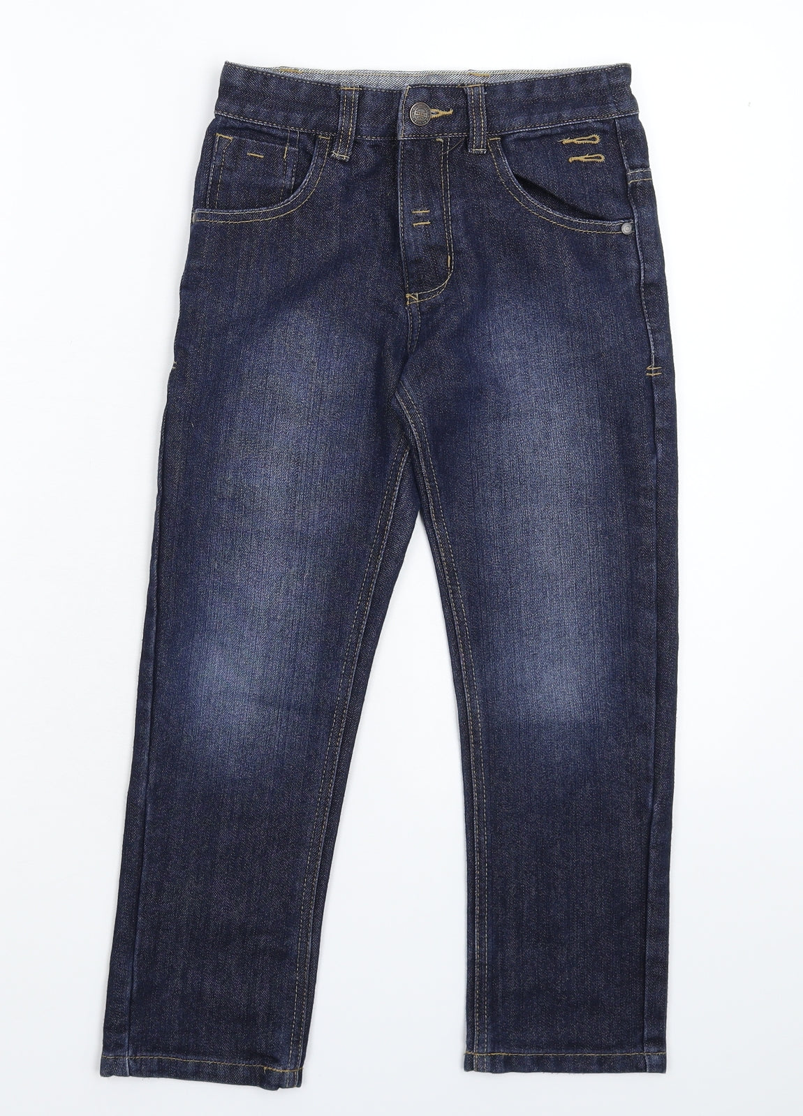 George Boys Blue  Denim Straight Jeans Size 7-8 Years