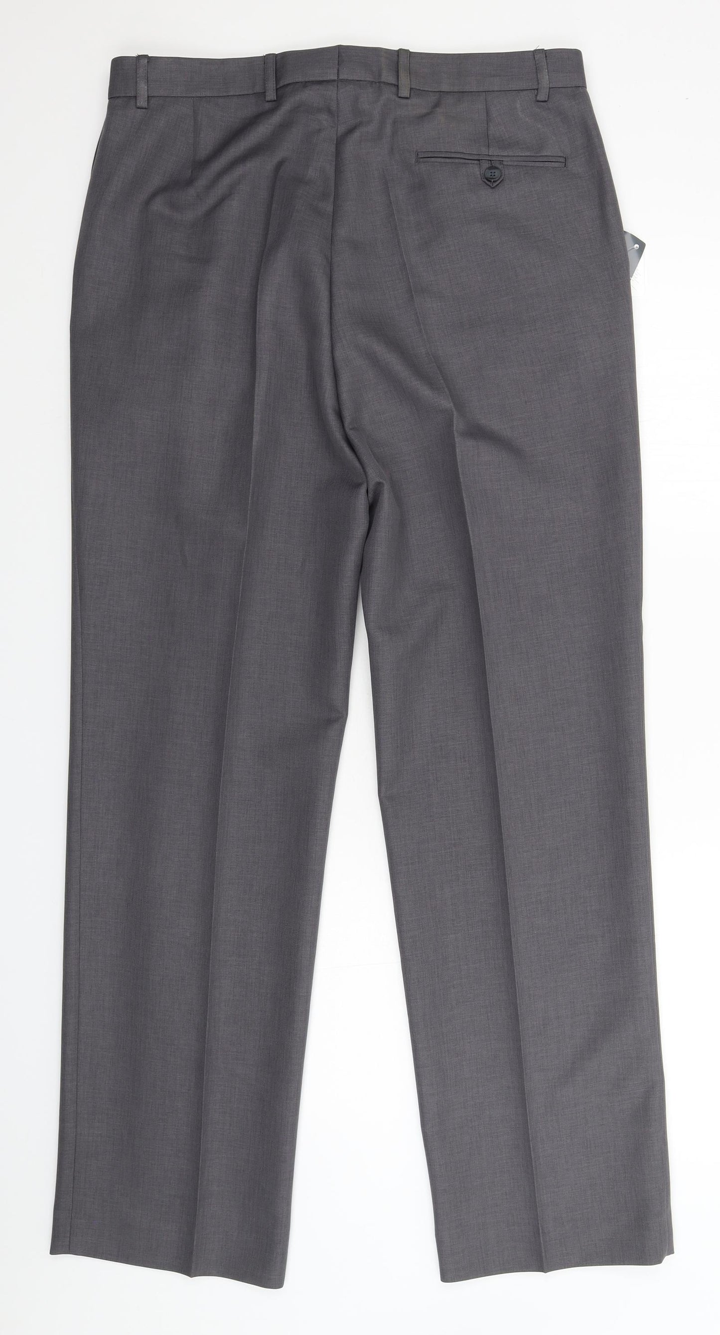 Emsmorn Mens Grey   Dress Pants Trousers Size 36 L33 in