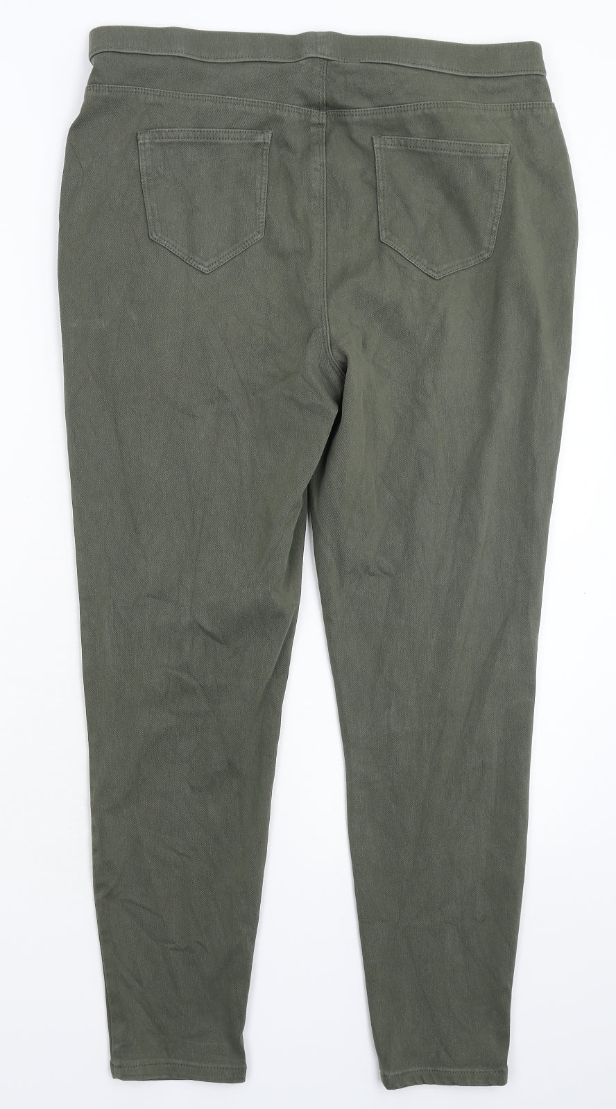 George Womens Green  Denim Jegging Jeans Size 16 L27 in