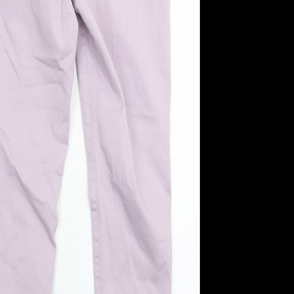 George Womens Purple  Denim Jegging Jeans Size 16 L28 in