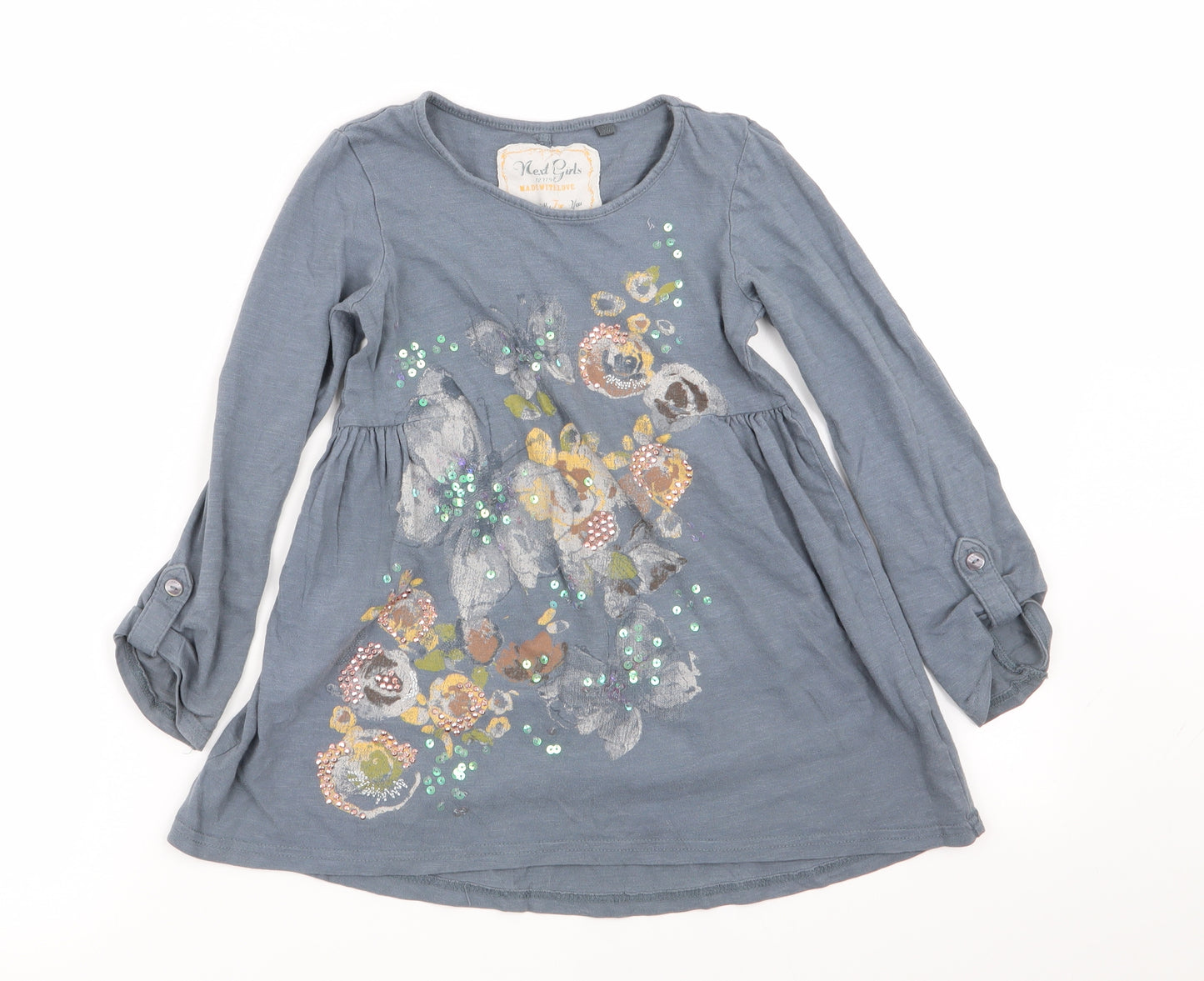 NEXT Girls Grey   Fit & Flare  Size 6 Years