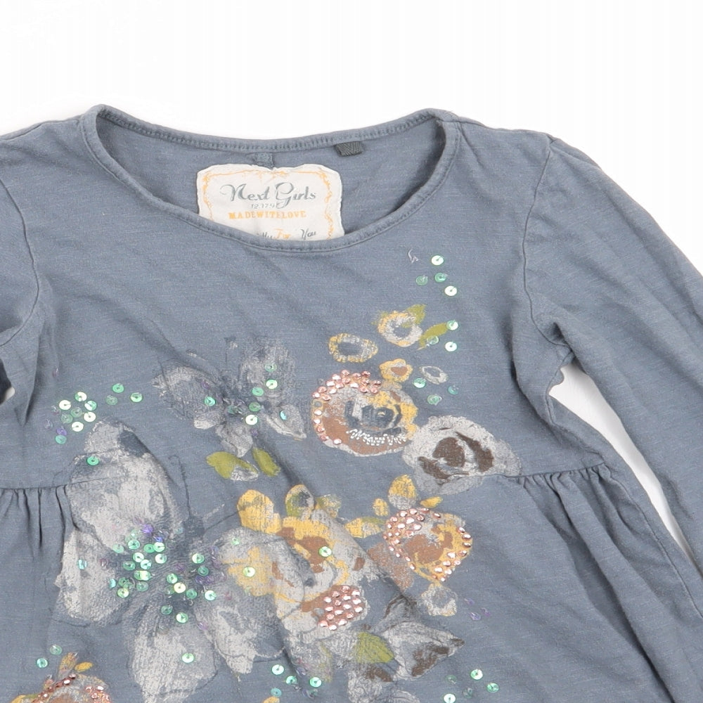 NEXT Girls Grey   Fit & Flare  Size 6 Years
