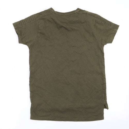 Primark Boys Green   Basic T-Shirt Size 10-11 Years