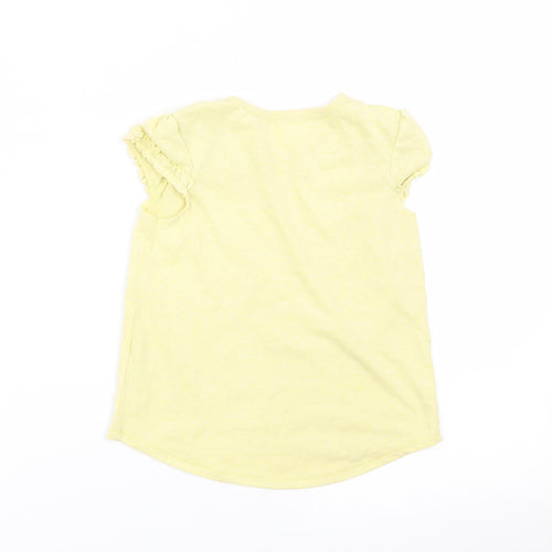Asda George Girls Yellow   Basic Tank Size 3-4 Years