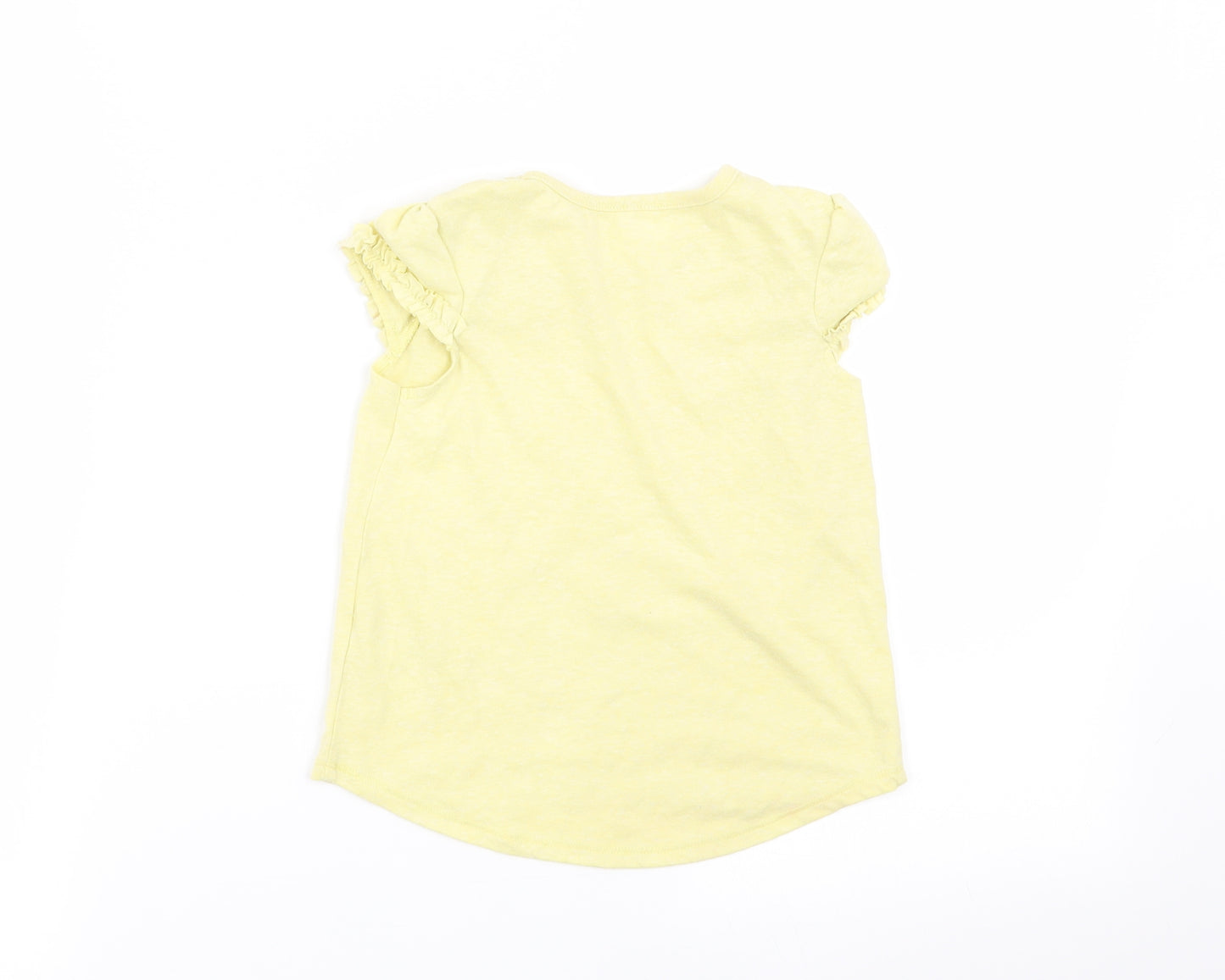 Asda George Girls Yellow   Basic Tank Size 3-4 Years