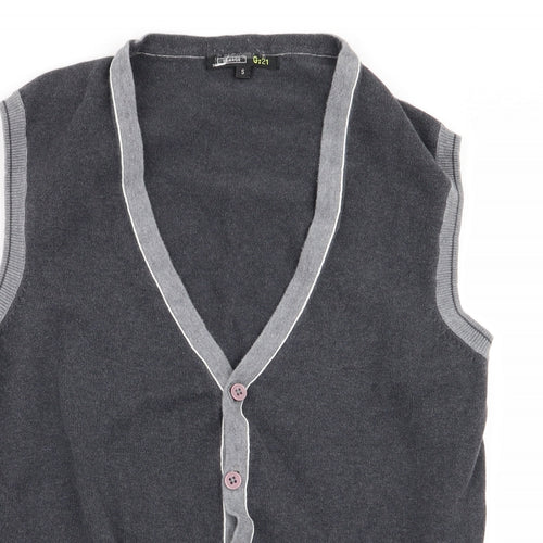 Asda George Mens Grey   Cardigan Jumper Size S