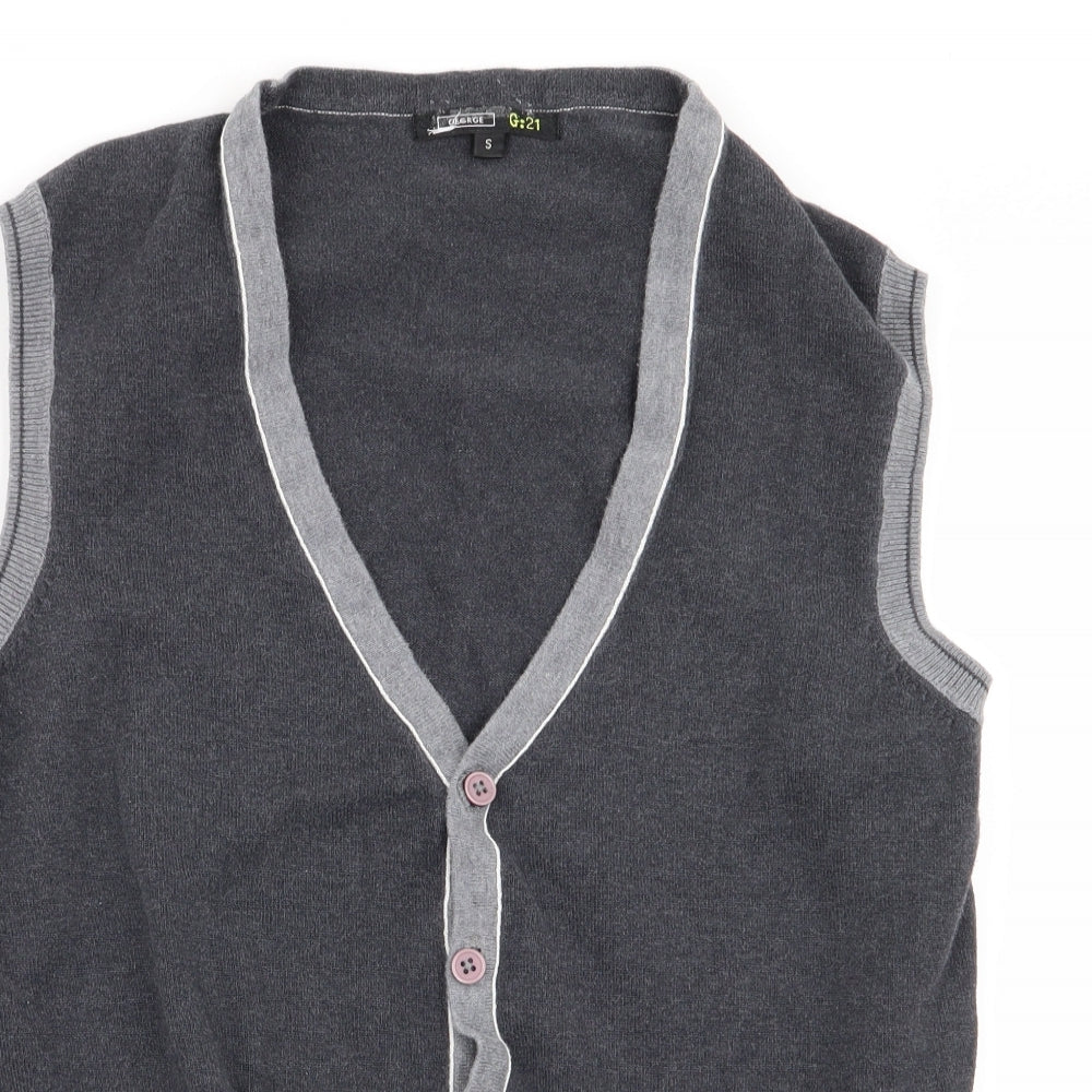 Asda George Mens Grey   Cardigan Jumper Size S