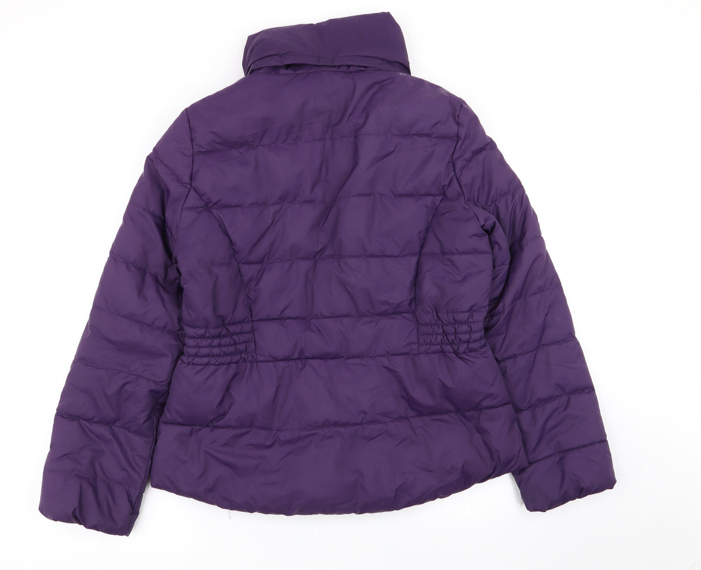 M&S Womens Purple   Puffer Jacket Coat Size 12