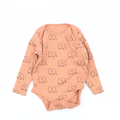 F&F Boys Beige Animal Print  Babygrow One-Piece Size 6-9 Months