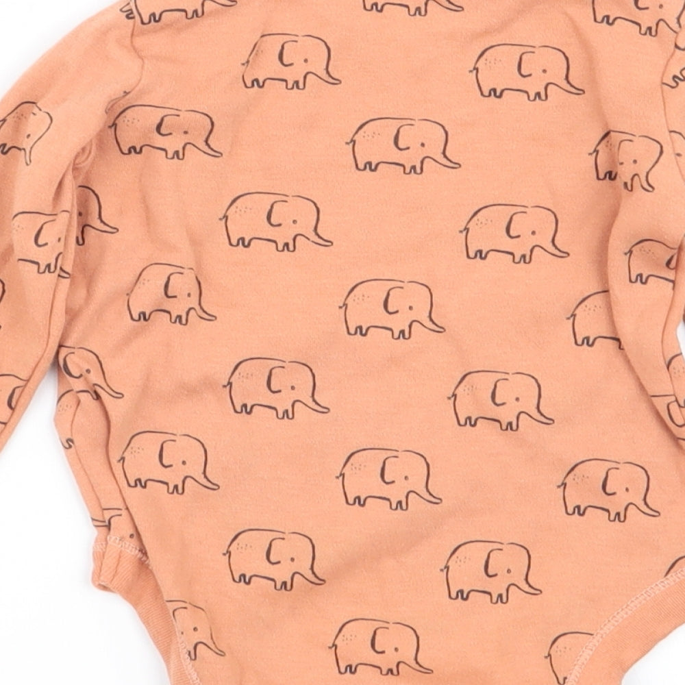F&F Boys Beige Animal Print  Babygrow One-Piece Size 6-9 Months