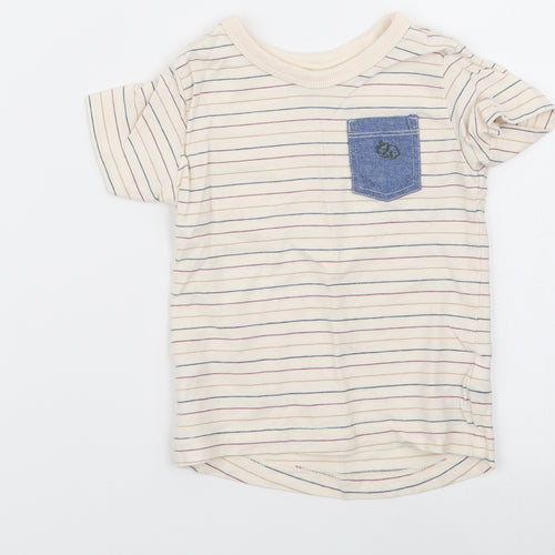 NEXT Boys Multicoloured Striped  Basic T-Shirt Size 6-9 Months