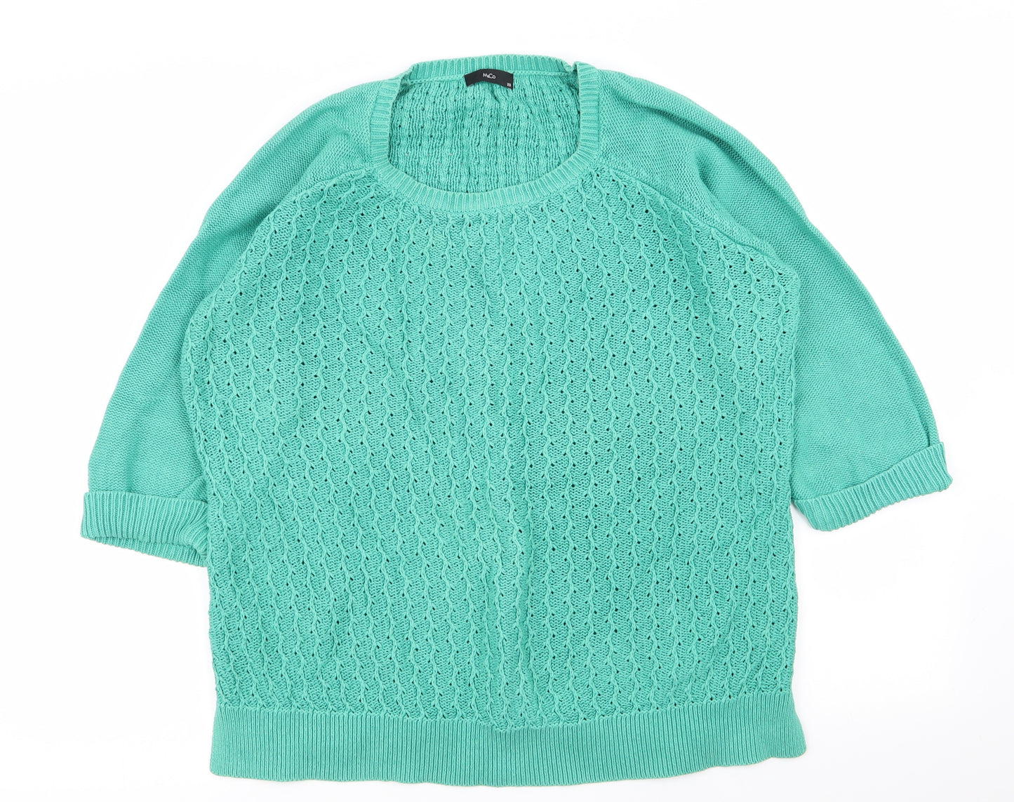 M&Co Womens Green   Pullover Jumper Size 20