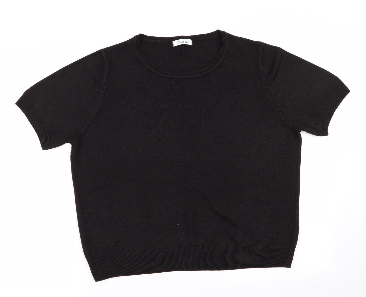 M&S Womens Black   Pullover Jumper Size 18