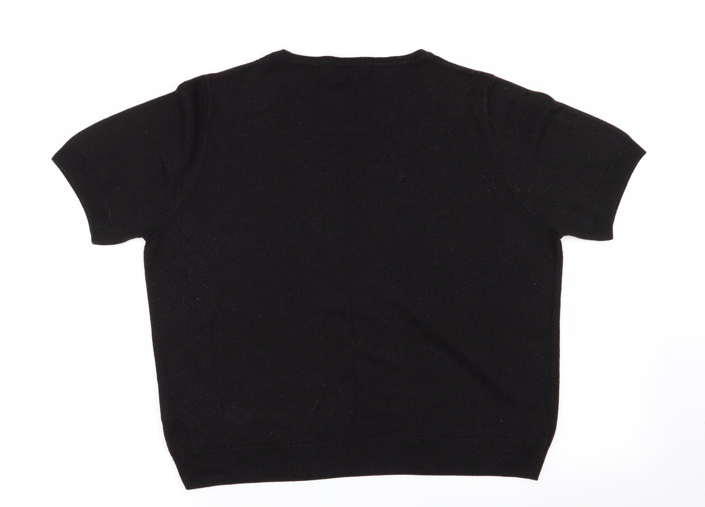 M&S Womens Black   Pullover Jumper Size 18