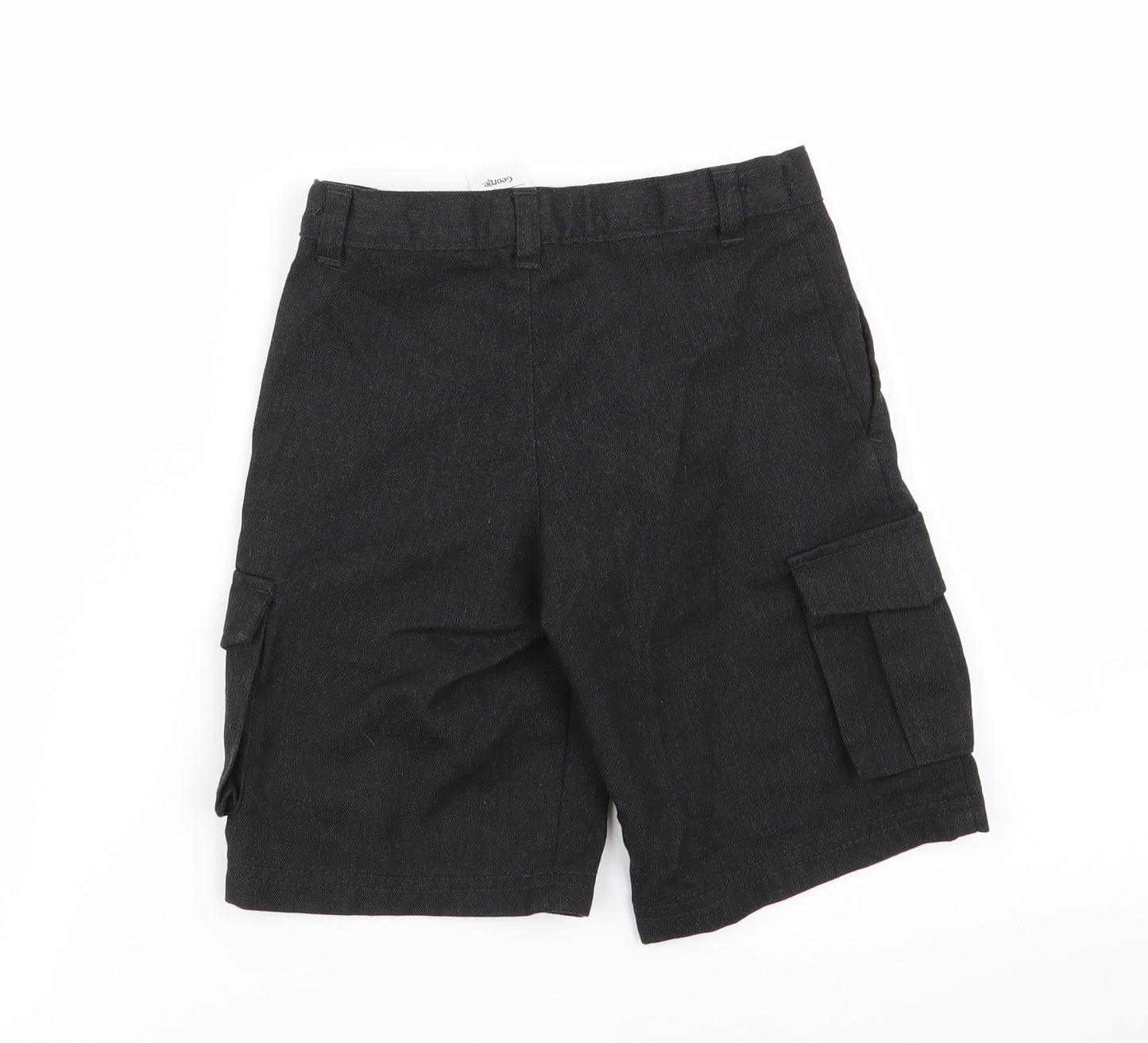 Asda George Boys Grey   Cargo Shorts Size 5-6 Years - school shorts