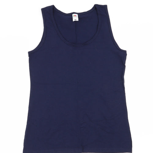 Fruit of the Loom Womens Blue   Basic Tank Size M