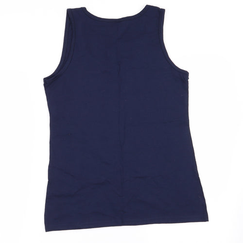Fruit of the Loom Womens Blue   Basic Tank Size M