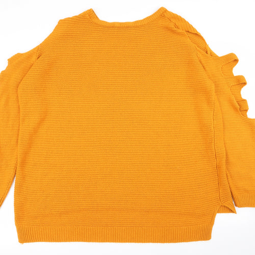Primark Womens Yellow   Pullover Jumper Size 18