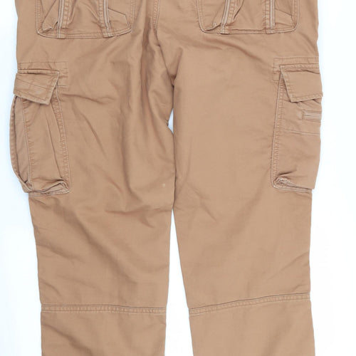 M&S Mens Beige   Cargo Trousers Size 36 in L31 in