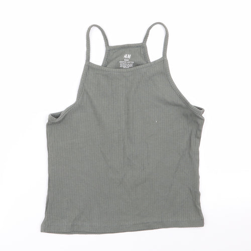 H&M Girls Green   Camisole Tank Size 12-13 Years