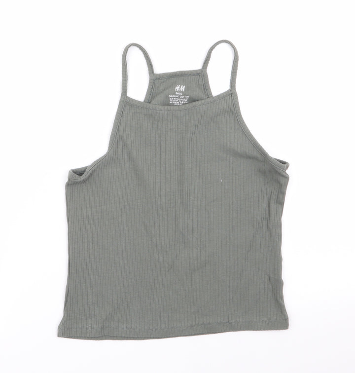 H&M Girls Green Camisole Tank Size 12-13 Years