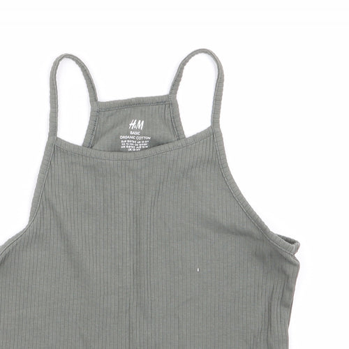 H&M Girls Green   Camisole Tank Size 12-13 Years