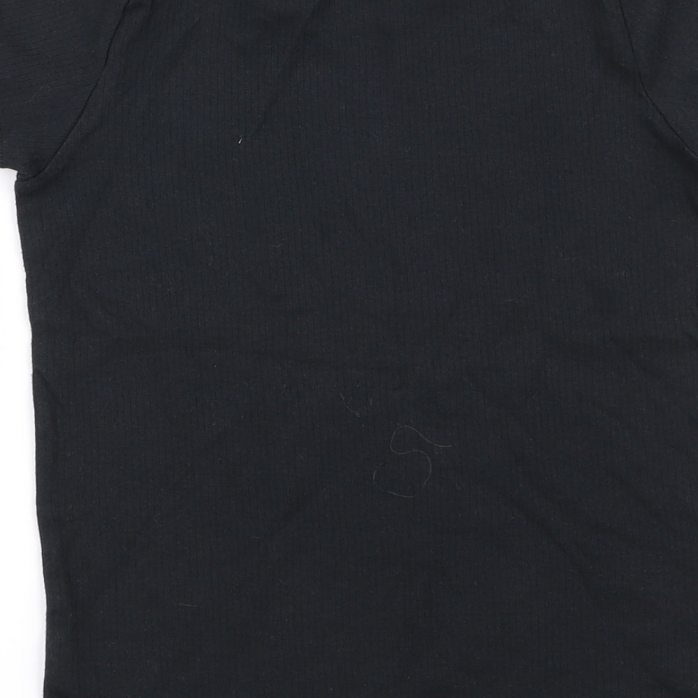 Primark Girls Black   Basic T-Shirt Size 9-10 Years