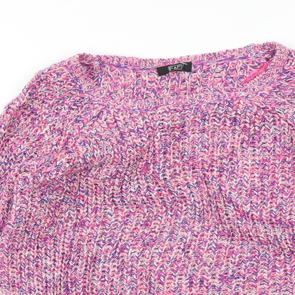 F&F Womens Pink   Pullover Jumper Size 6