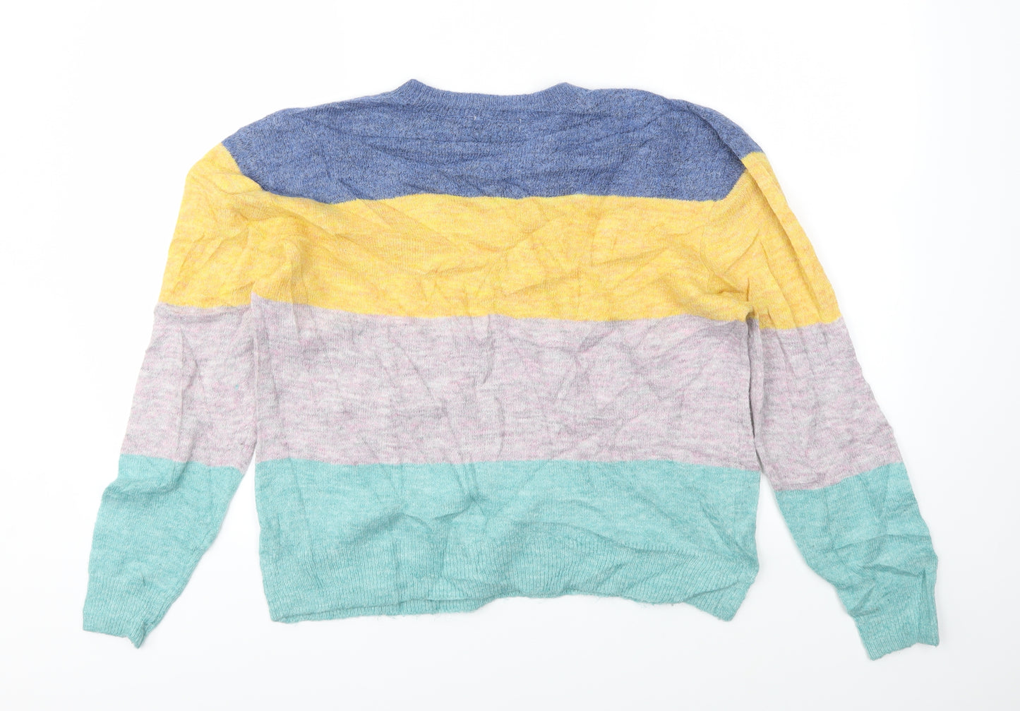 H&M Womens Multicoloured Striped  Pullover Jumper Size S