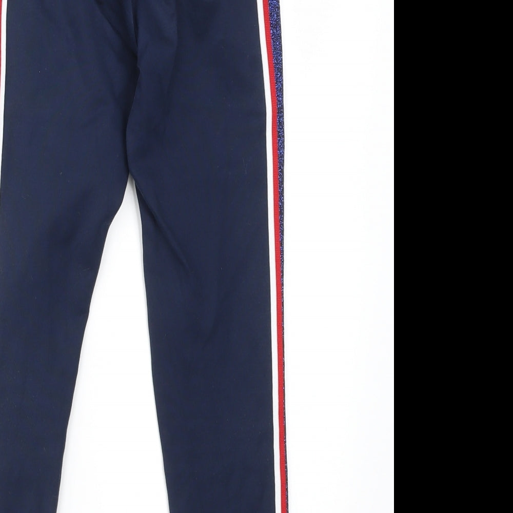 M&S Girls Blue   Capri Trousers Size 9-10 Years