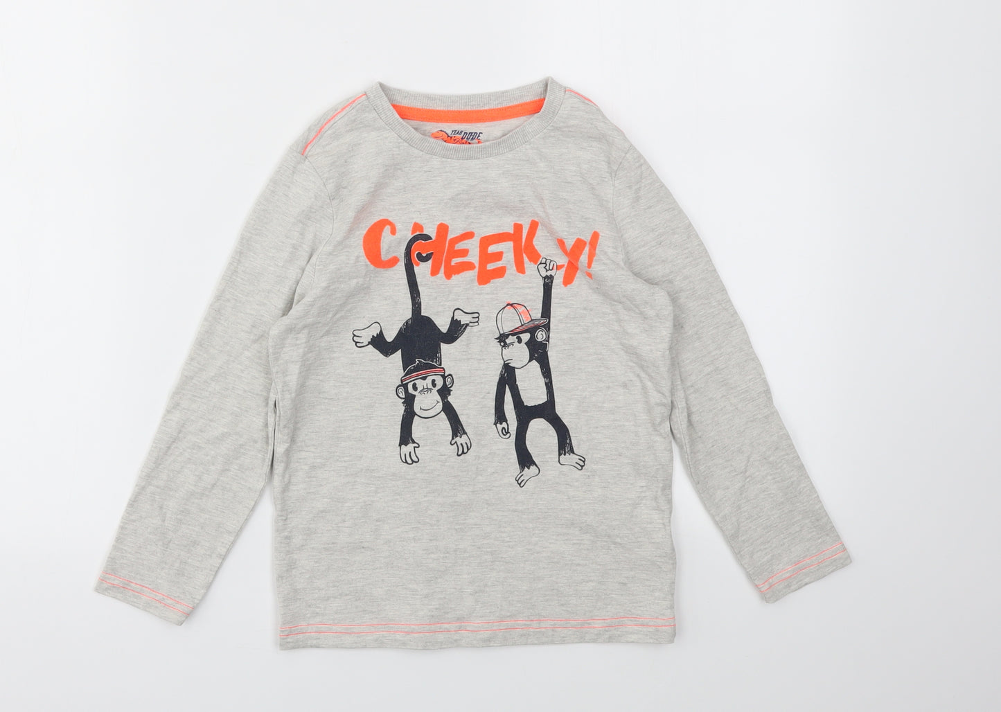 F&F Boys Grey   Basic T-Shirt Size 5-6 Years