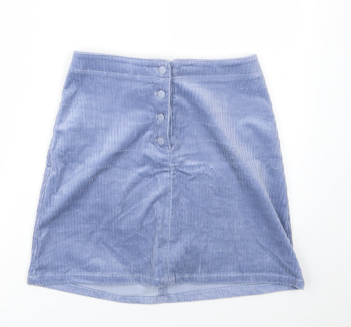 H&M Womens Blue A-Line Skirt Size 8