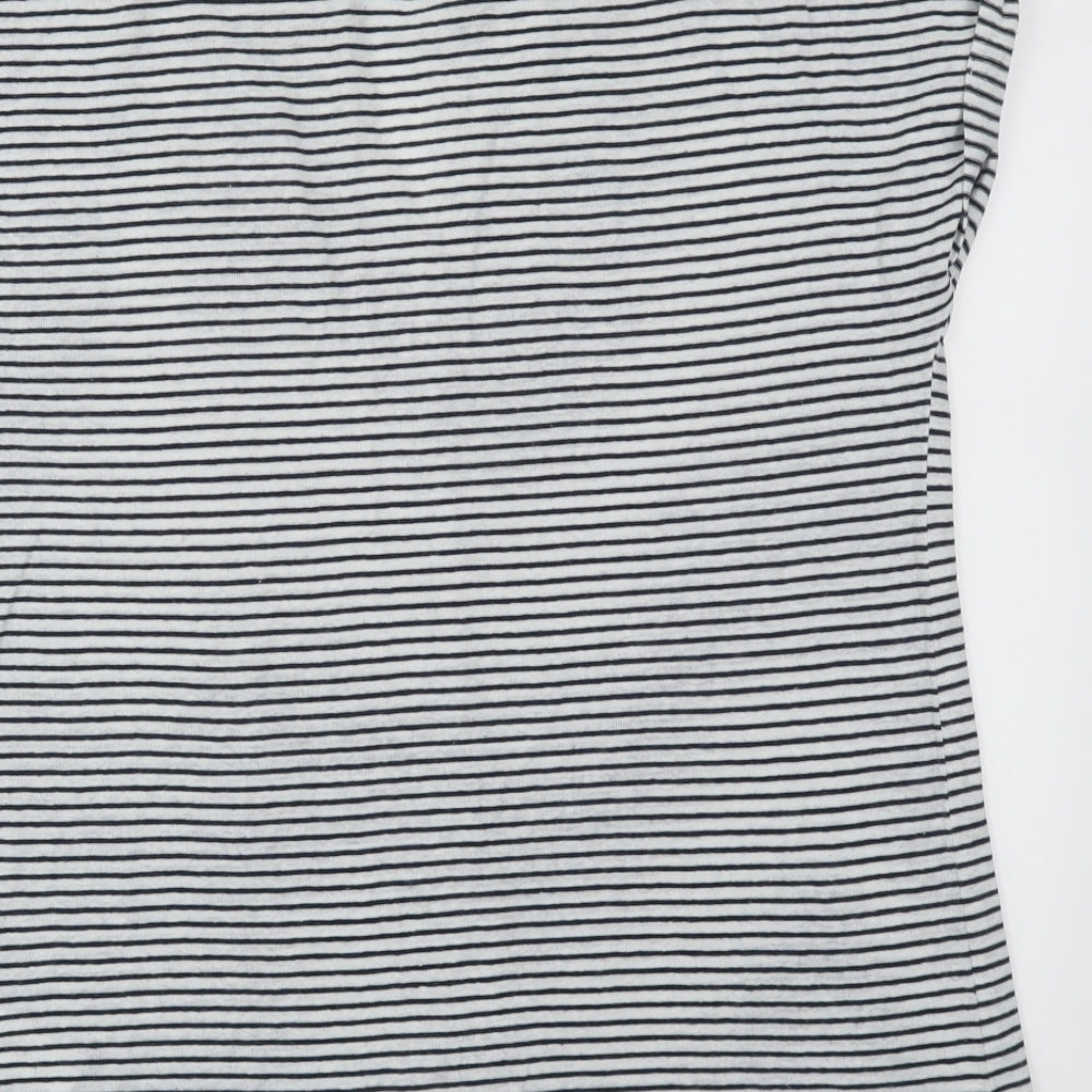 F&F Womens Multicoloured Striped  Basic T-Shirt Size 14