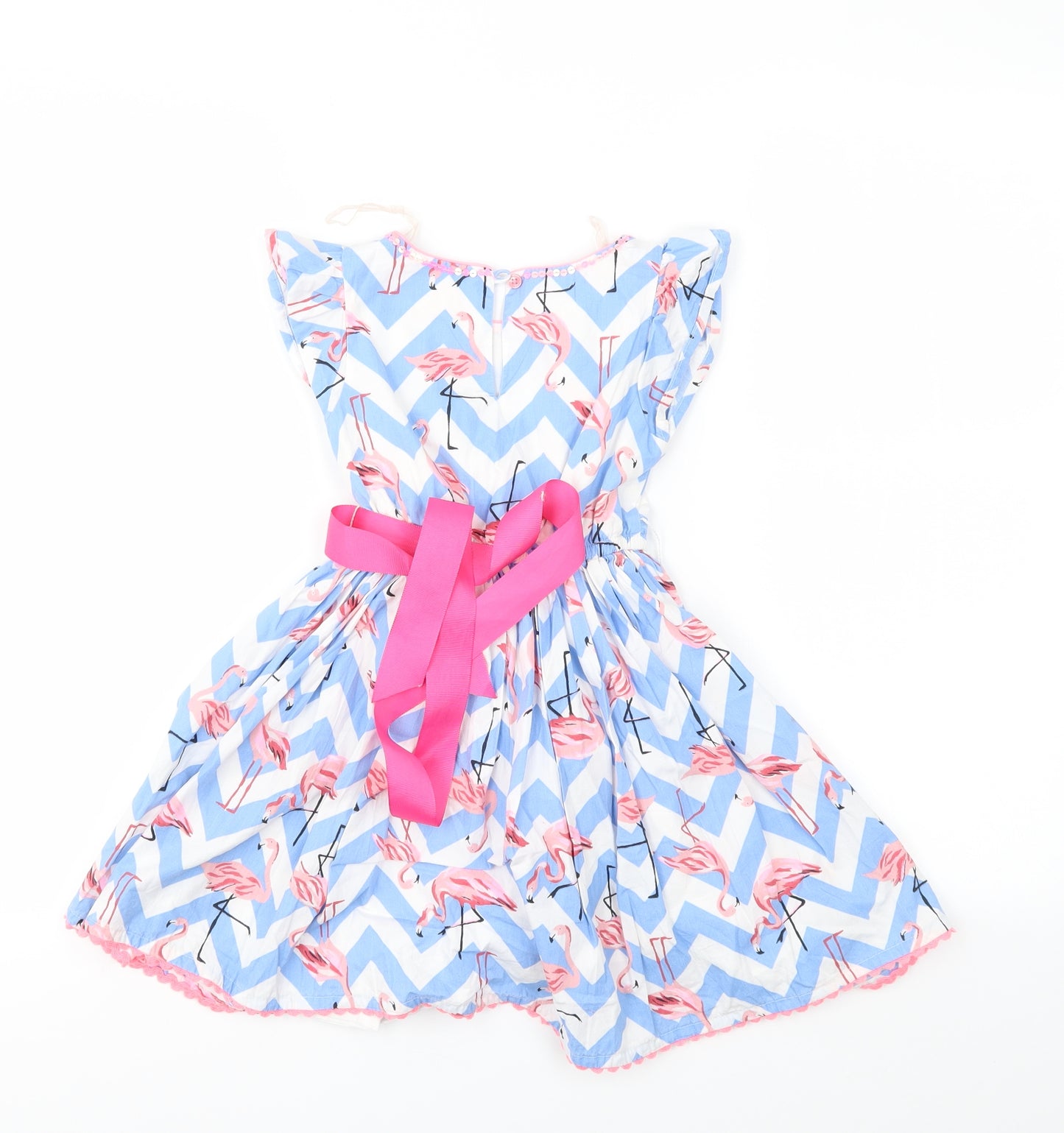 Monsoon Girls Multicoloured Animal Print  Fit & Flare  Size 4 Years