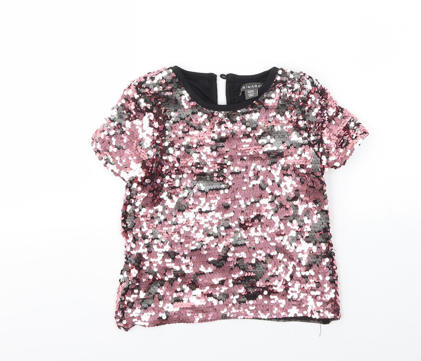 Primark Girls Multicoloured   Basic T-Shirt Size 4-5 Years