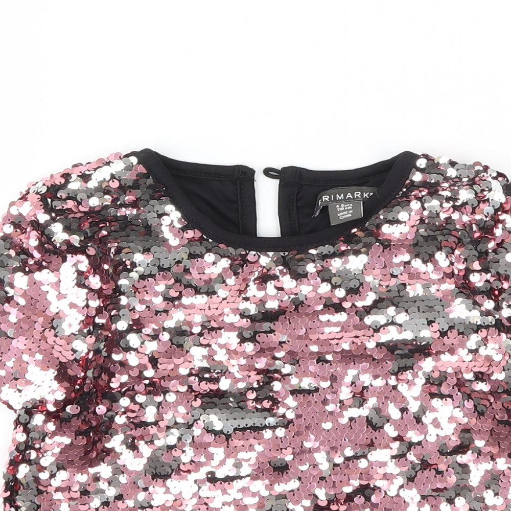 Primark Girls Multicoloured   Basic T-Shirt Size 4-5 Years
