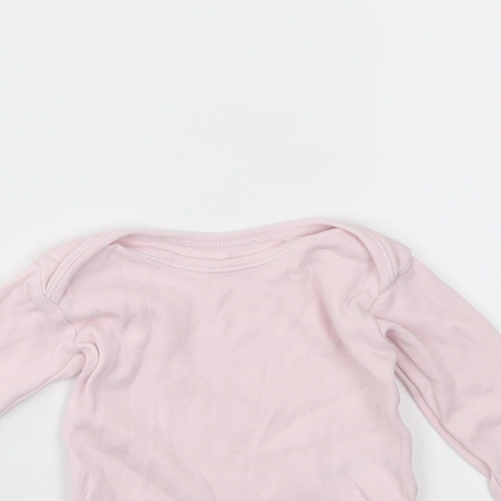 Nutmeg Girls Pink   Babygrow One-Piece Size 3-6 Months