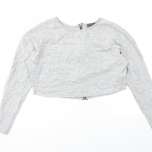 Sparkle Womens Grey   Pullover Jumper Size S