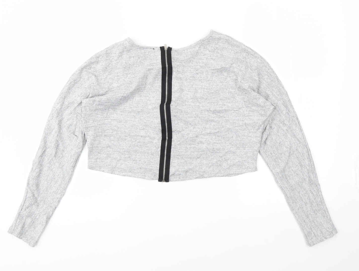Sparkle Womens Grey   Pullover Jumper Size S