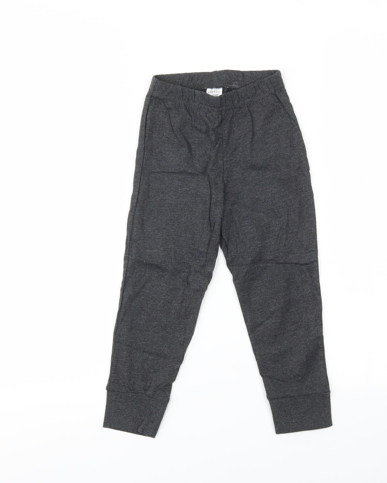 LILY &DAN Girls Grey   Capri Trousers Size 3-4 Years