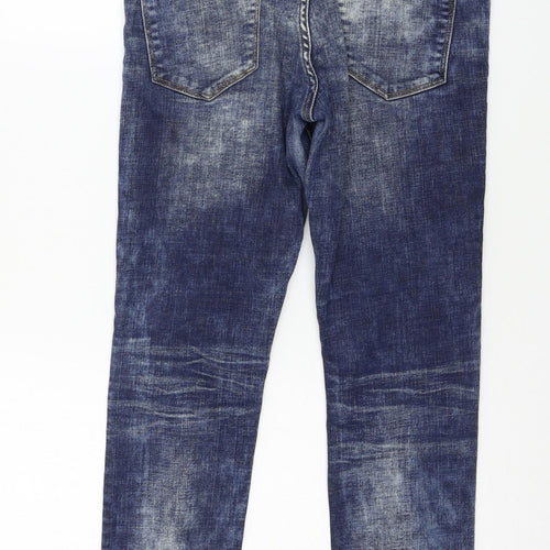 H&M Womens Blue  Denim Straight Jeans Size 29 in L24 in