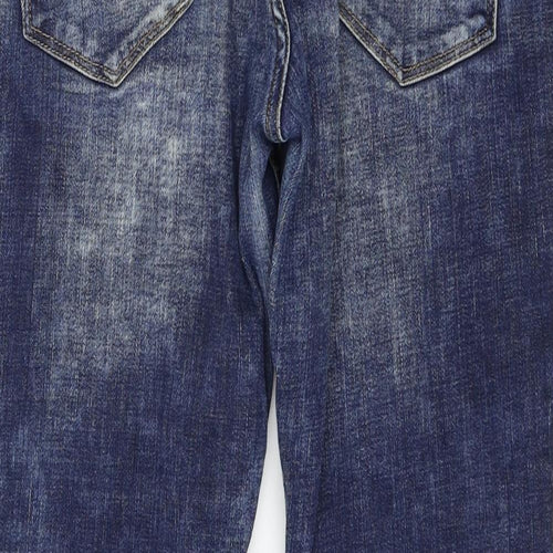 H&M Womens Blue  Denim Straight Jeans Size 29 in L24 in