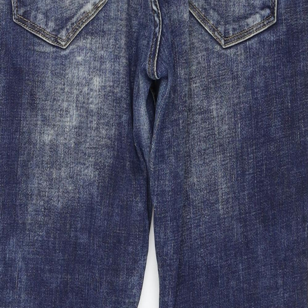 H&M Womens Blue  Denim Straight Jeans Size 29 in L24 in